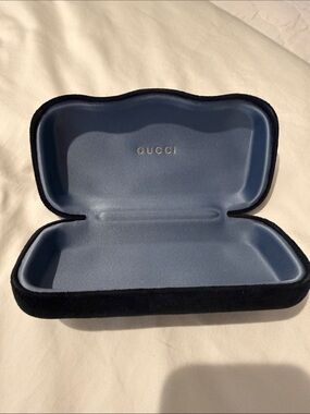Gucci Black Velvet Sunglass Case